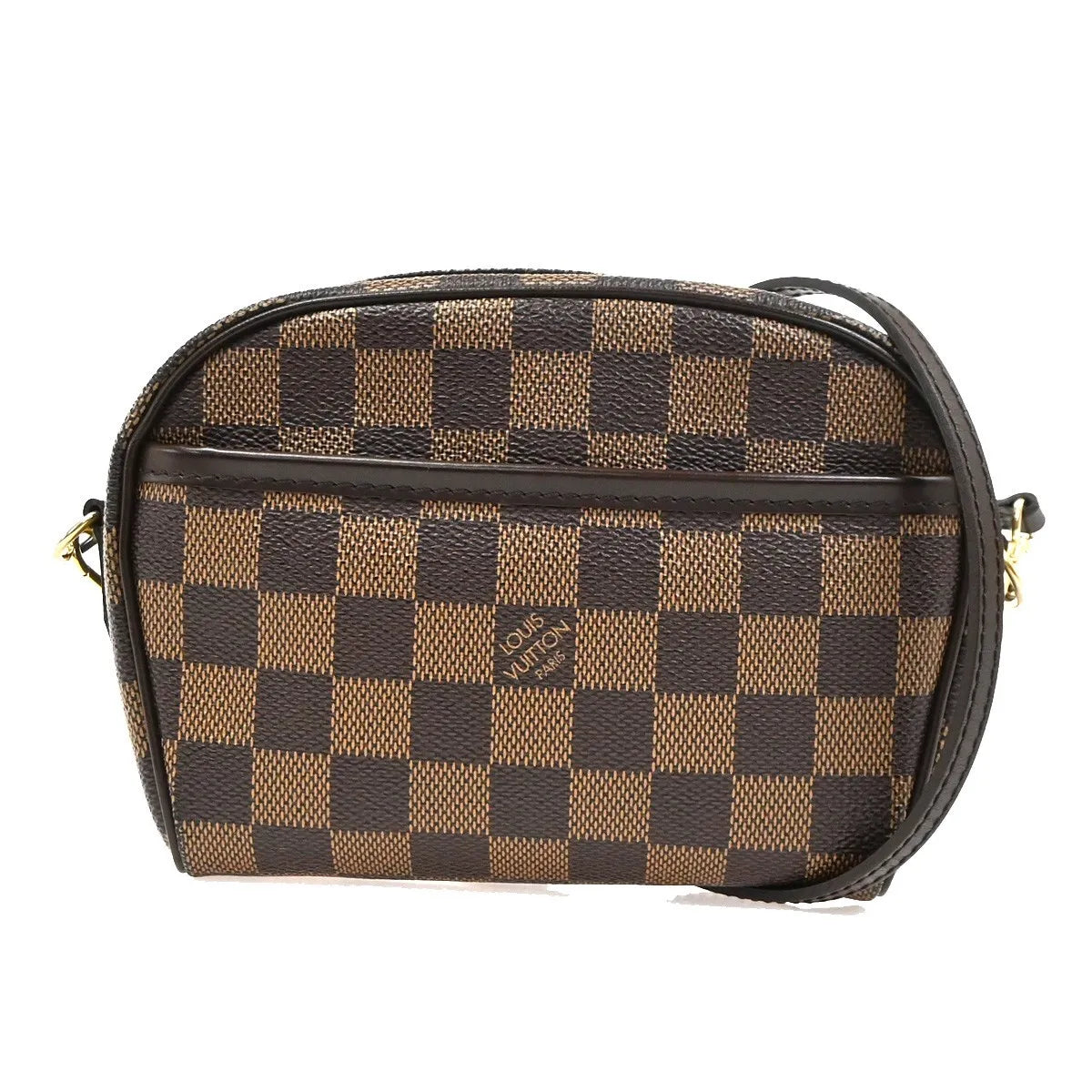 Louis Vuitton Ipanema Pochette Damier, Brown, Canvas, Clutch