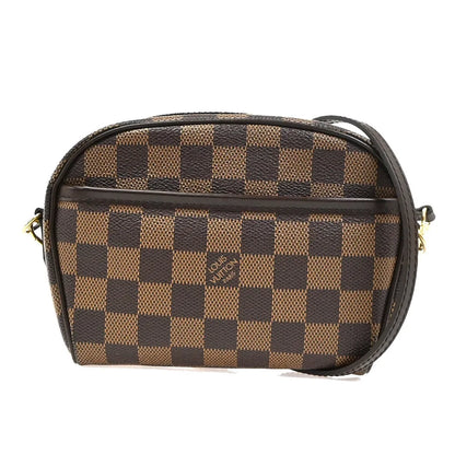 Louis Vuitton Ipanema Pochette Damier, Brown, Canvas, Clutch