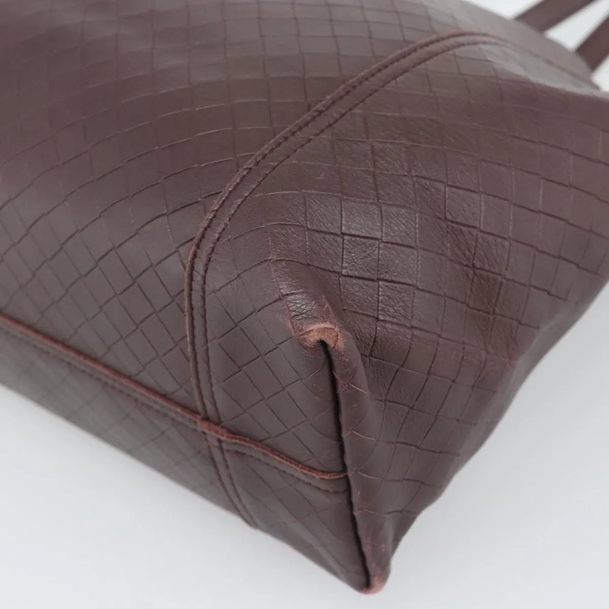 Bottega Veneta Intrecciomirage Tote Leather, Brown, Leather, Tote Bag
