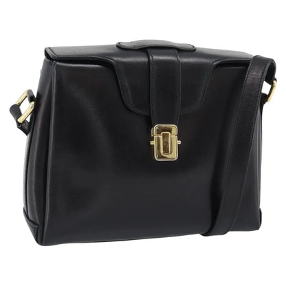 Gucci Vintage Leather, Black, Leather, Shoulder Bag