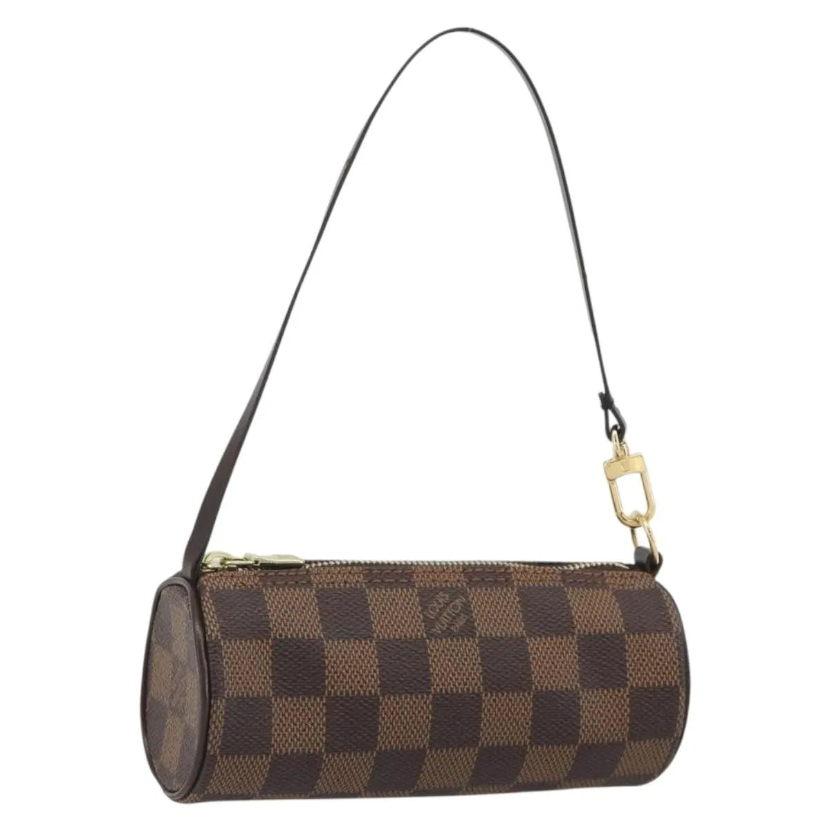 Louis Vuitton Papillon Pochette Damier Ebene, Brown, Canvas, Clutch