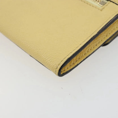 Chloe Marcie Continental Leather, Yellow, Leather, Wallet