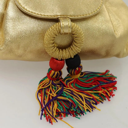 Loewe Vintage Leather, Gold, Leather, Shoulder Bag