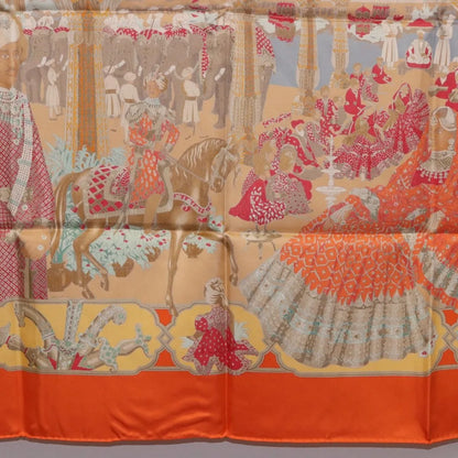 Hermes Carré 90 Silk multicolor, Orange, Silk, Scarf
