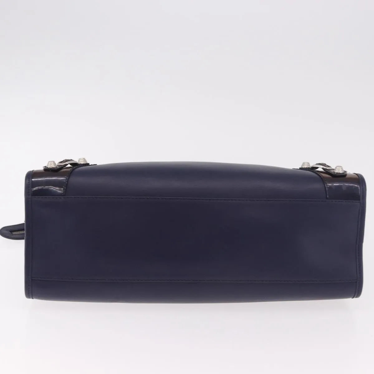 Balenciaga Holiday City Giant Studs Matte Calfskin, Navy, Leather, Handbag