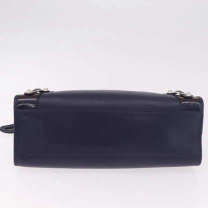Balenciaga Holiday City Giant Studs Matte Calfskin, Navy, Leather, Handbag