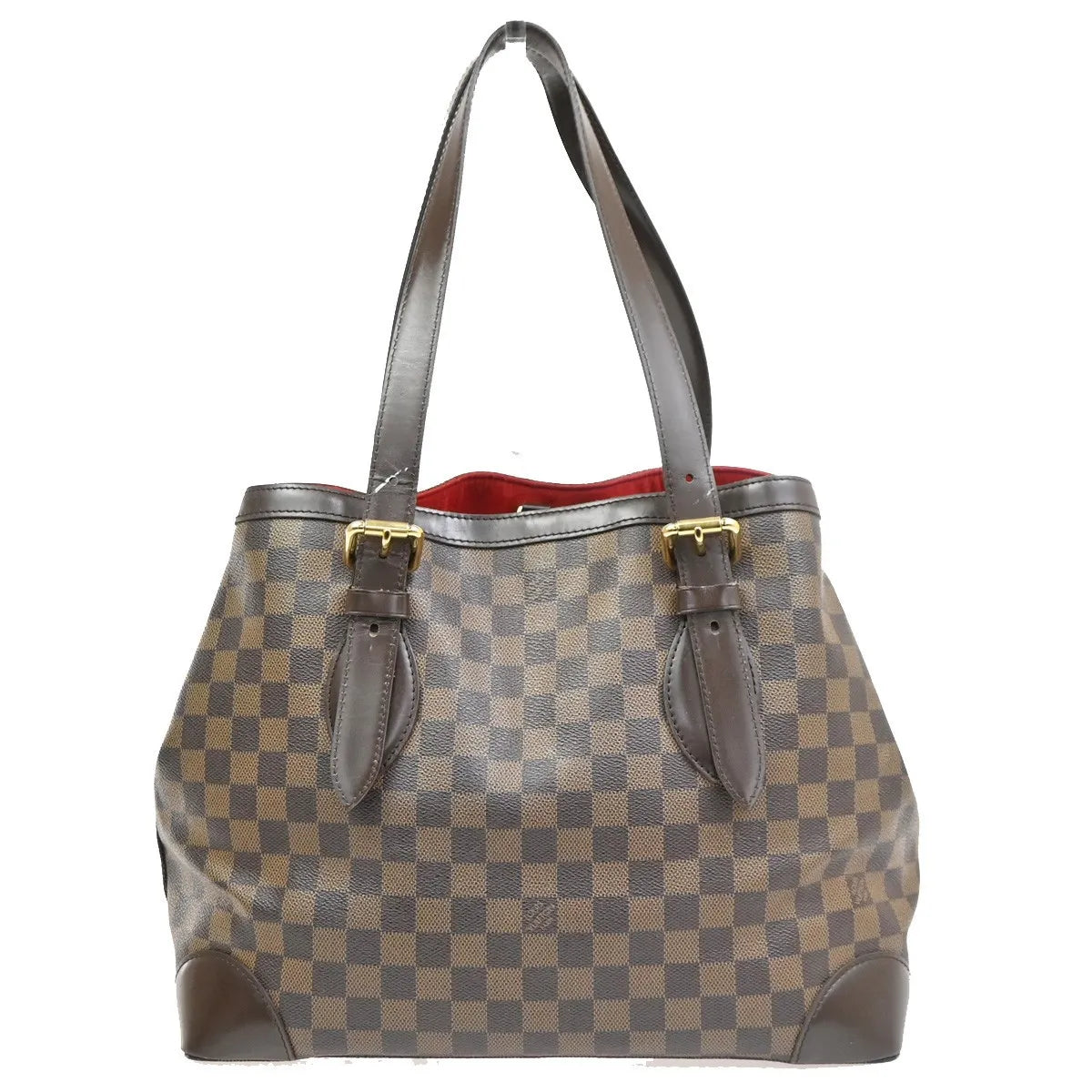 Louis Vuitton Hampstead Damier, Brown, Canvas, Tote Bag