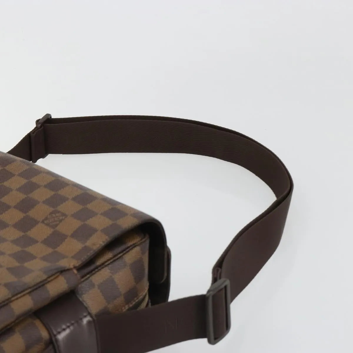 Louis Vuitton Naviglio Damier, Brown, Canvas, Shoulder Bag
