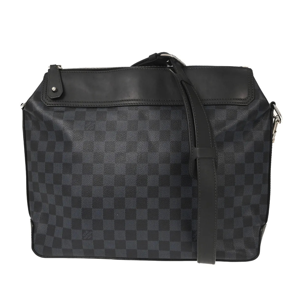 Louis Vuitton Greenwich Messenger Damier Cobalt, Black, Canvas, Shoulder Bag