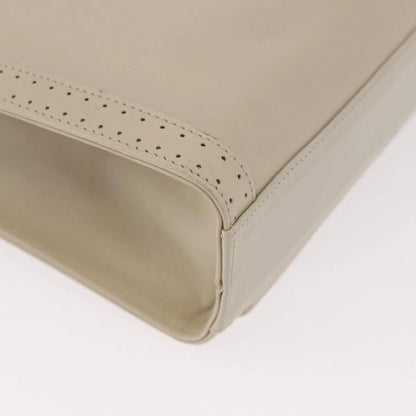 Salvatore Ferragamo Gancini Leather, Beige, Leather, Shoulder Bag