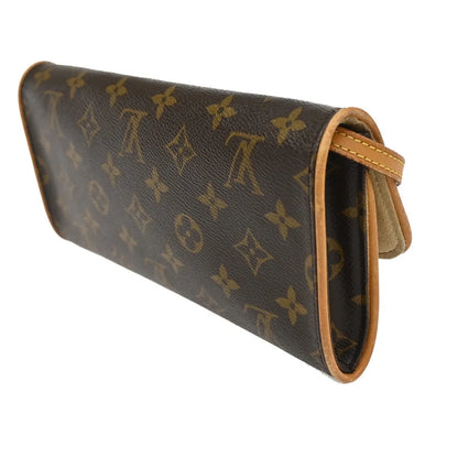 Louis Vuitton Twin Monogram Canvas, Brown, Canvas, Clutch