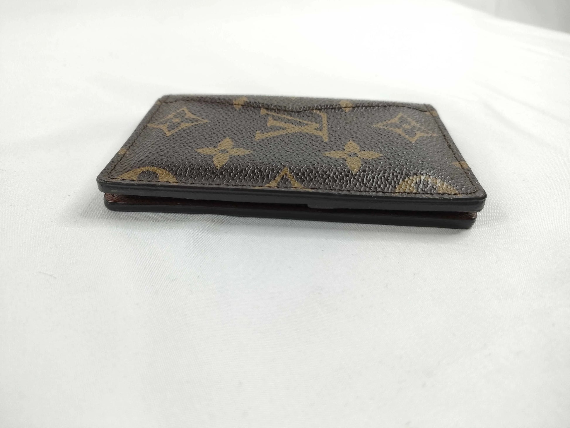 Louis Vuitton pocket organizer Canvas, Brown, Canvas, Card Holder