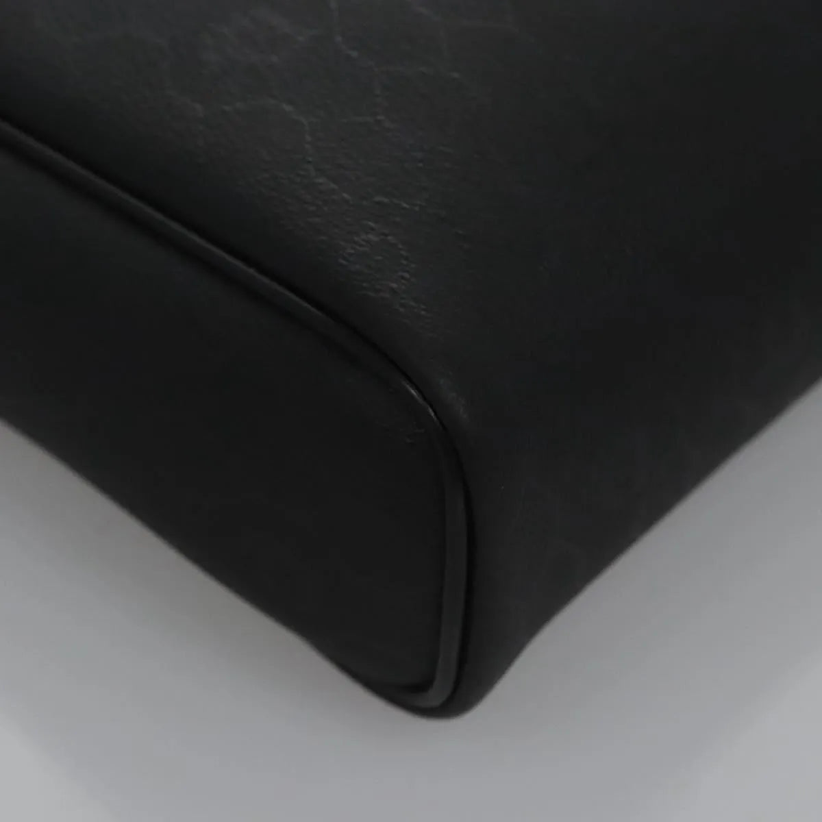 Christian Dior Vintage Honeycomb Zip Coated Canvas, Black, Canvas, Clutch