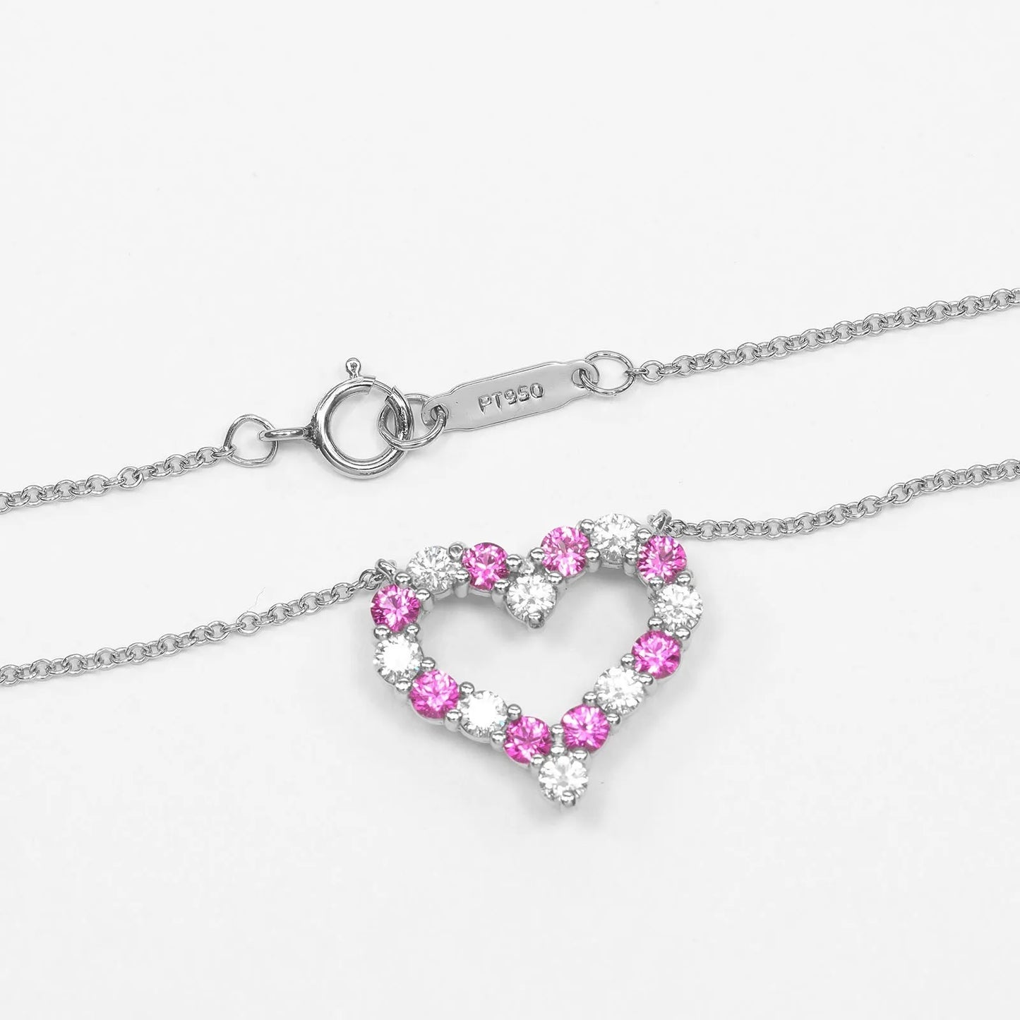 Tiffany & Co. Sentimental Heart Platinum, Silver, Platinum, Necklace