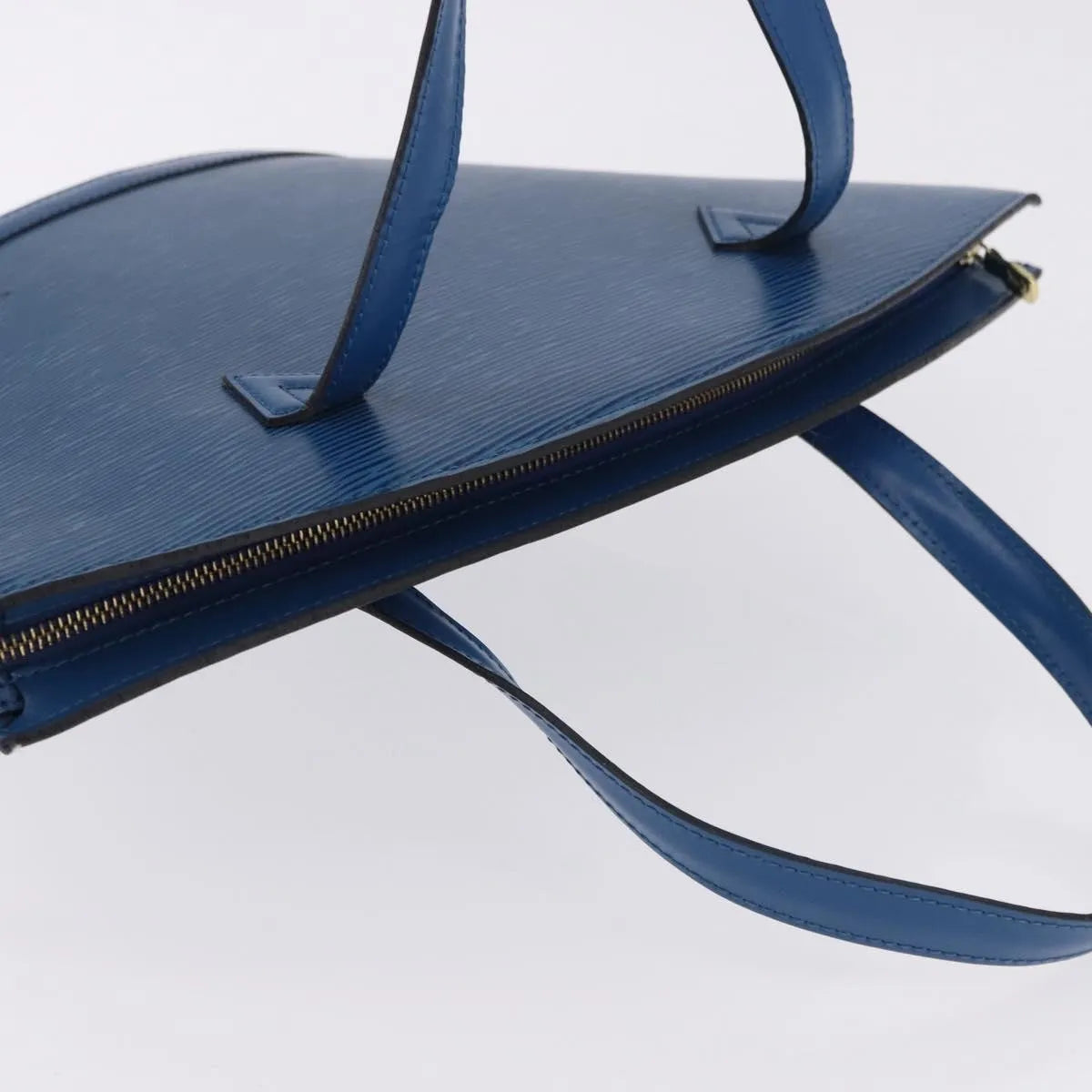 Louis Vuitton Saint Jacques Epi, Blue, Leather, Handbag