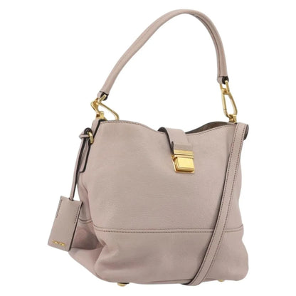 Miu Miu Madras Convertible Hobo Leather, Pink, Leather, Shoulder Bag