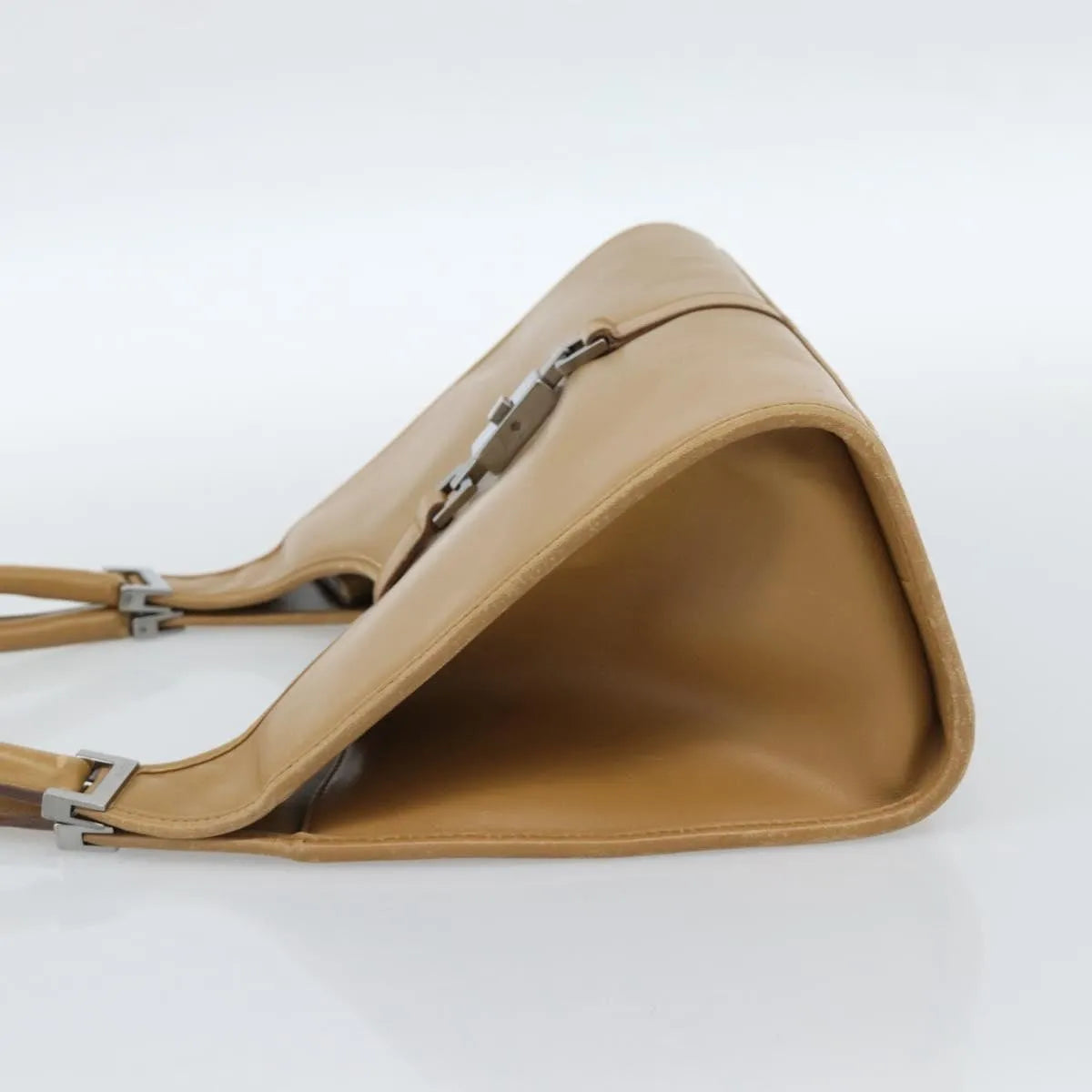 Gucci Piston Jackie O Hobo Leather, Beige, Leather, Handbag
