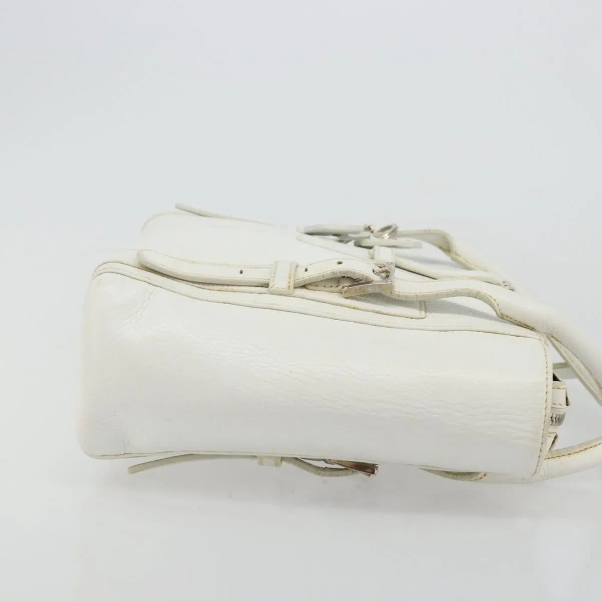 Loewe Senda Leather, White, Leather, Handbag