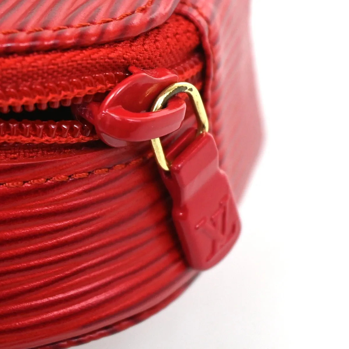Louis Vuitton Ecrin Bijoux Jewelry Case Epi Leather, Red, Leather, Clutch