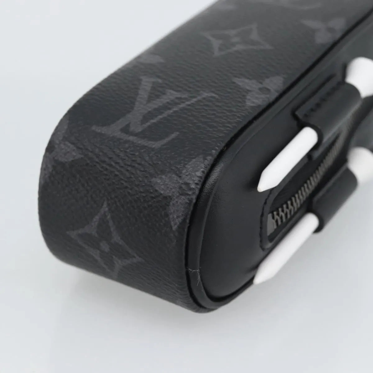 Louis Vuitton golf ball case monogram, Black, Canvas, Clutch