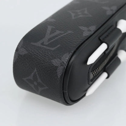 Louis Vuitton golf ball case monogram, Black, Canvas, Clutch