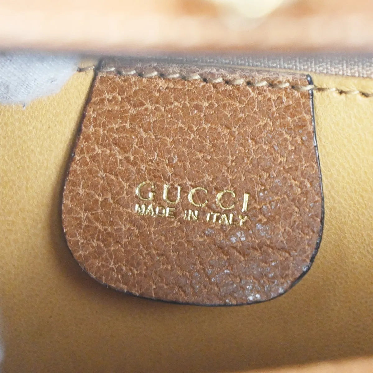 Gucci Vintage Lady Lock Top Handle Leather, Brown, Leather, Shoulder Bag