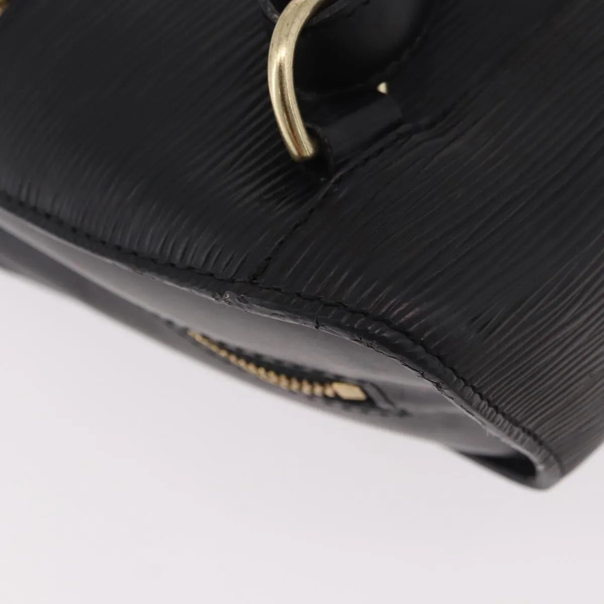 Louis Vuitton Mabillon Epi Leather, Black, Leather, Backpack