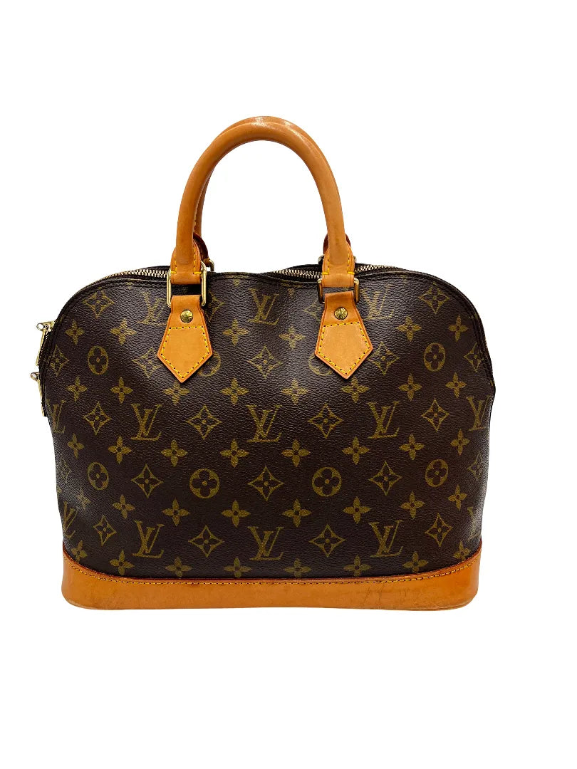 Louis Vuitton Vintage Alma Monogram Canvas, Brown, Canvas, Handbag
