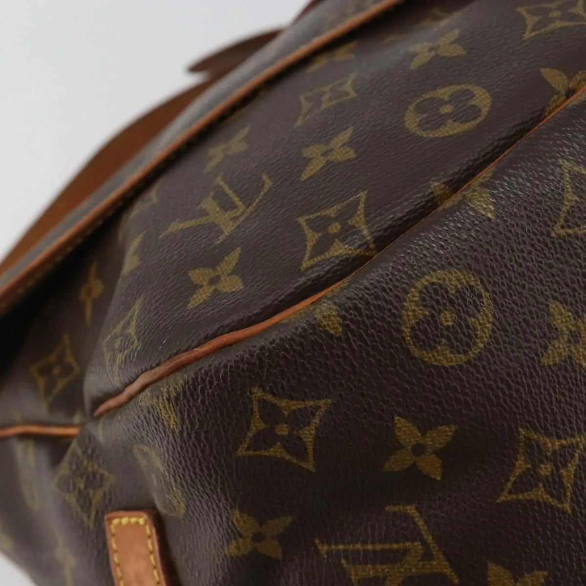 Louis Vuitton Saumur Monogram Canvas, Brown, Canvas, Shoulder Bag