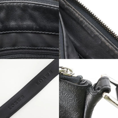 Loewe Repeat Anagram Canvas, Black, Canvas, Shoulder Bag