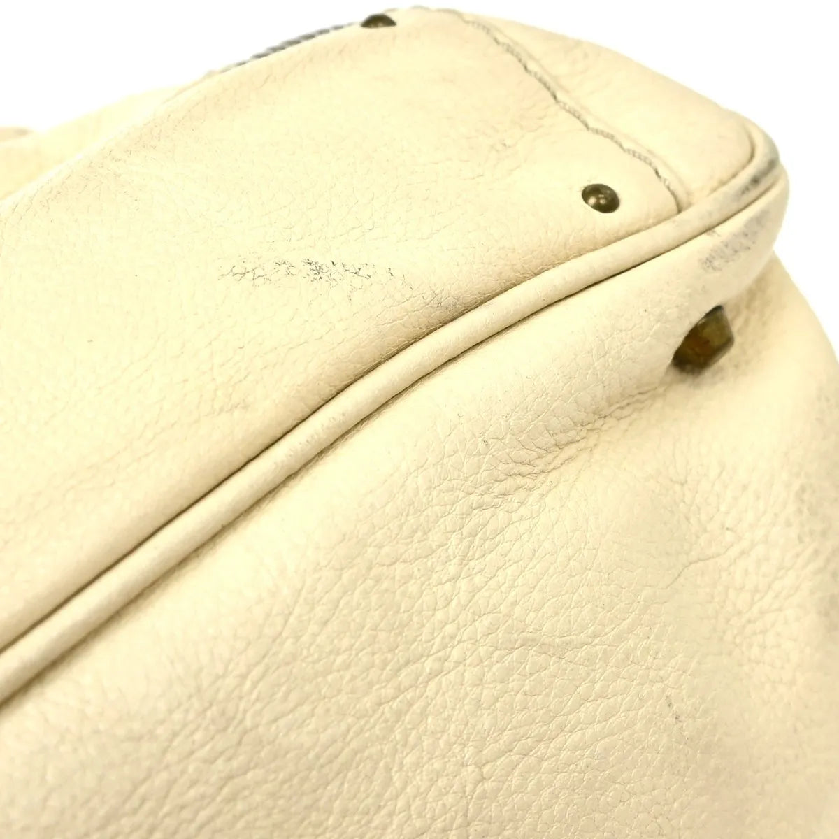 Chloe Paddington Lock Leather, Beige, Leather, Handbag