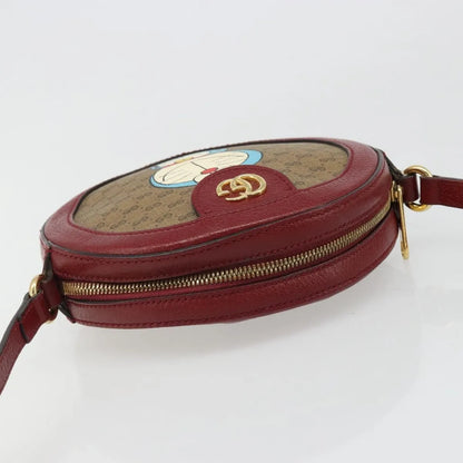 Gucci Doraemon Round Printed Mini GG Coated Canvas, Beige, Canvas, Shoulder Bag