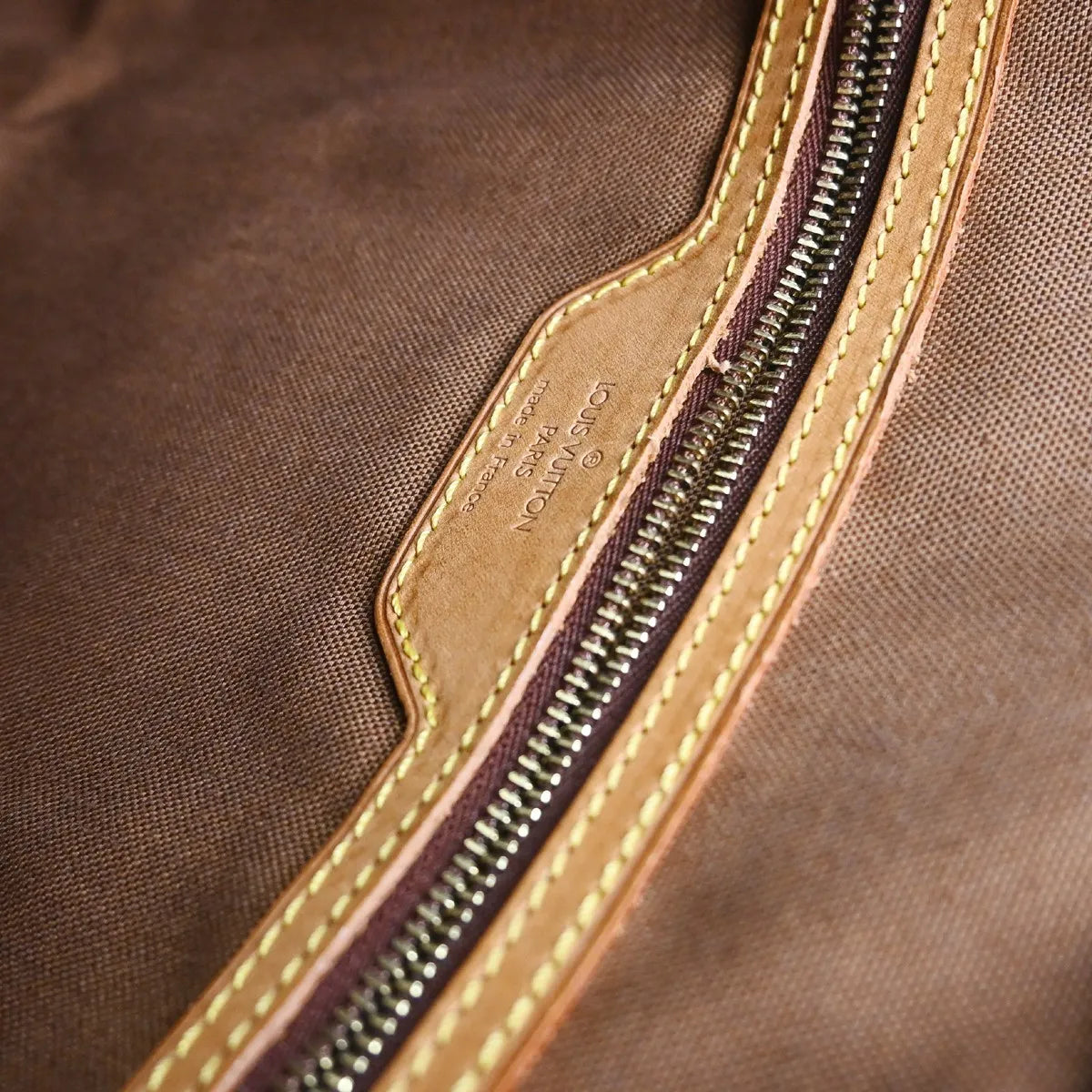 Louis Vuitton Cabas Mezzo Monogram Canvas, Brown, Canvas, Shoulder Bag