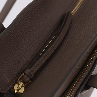 Salvatore Ferragamo Amy Tote Pebbled Leather, Beige, Leather, Tote Bag