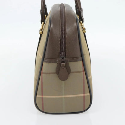 Burberry Nova check boston Canvas, Beige, Canvas, Handbag