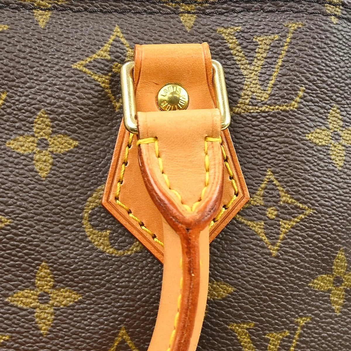 Louis Vuitton Alma Monogram, Brown, Canvas, Handbag