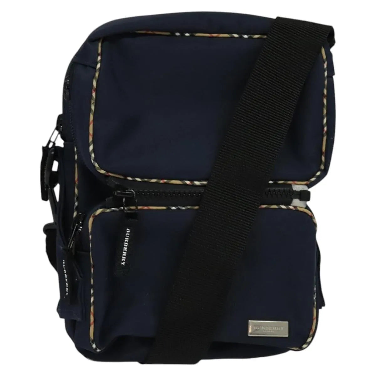 Burberry Vintage Nylon, Navy, Nylon, Shoulder Bag