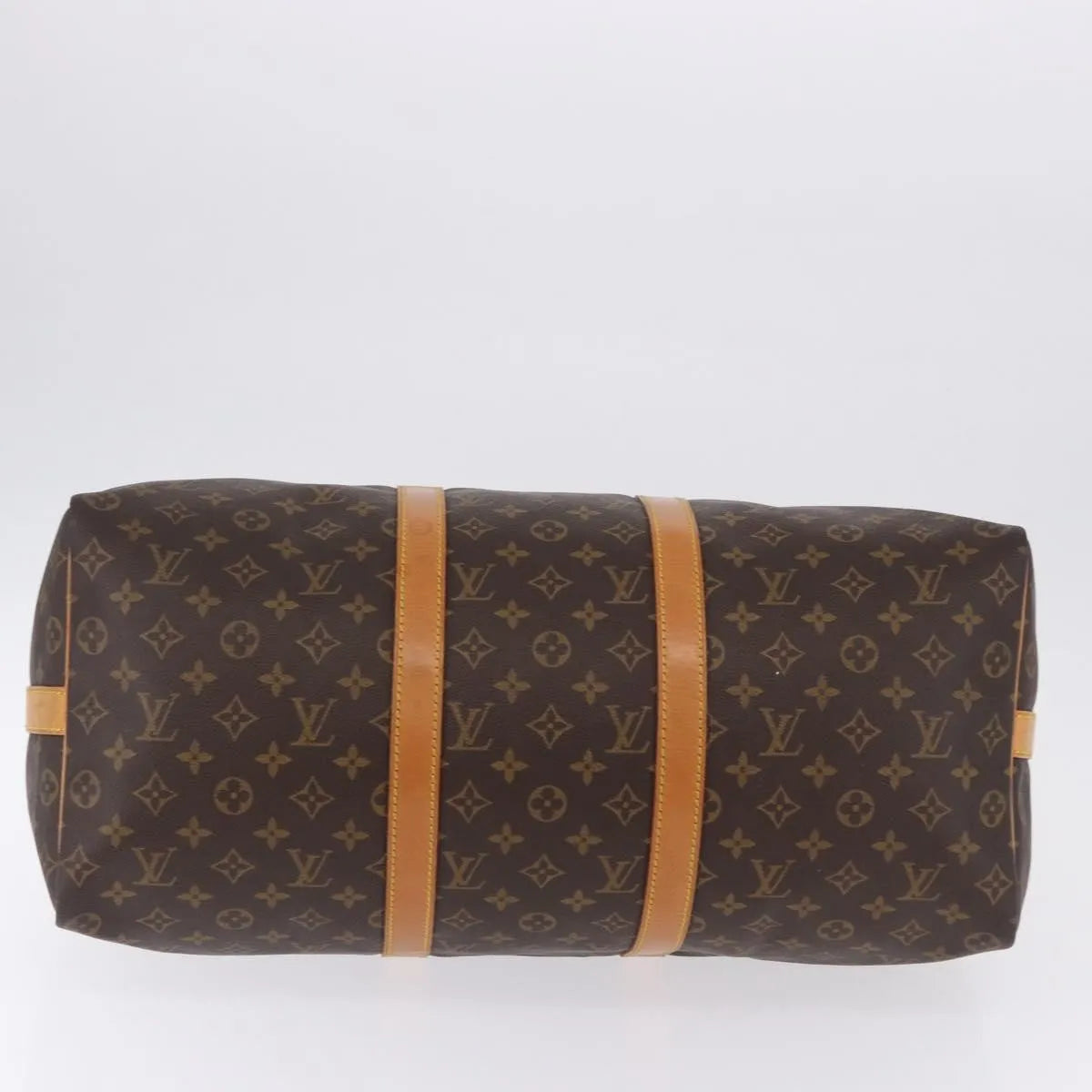 Louis Vuitton Keepall Bandoulière Monogram, Brown, Canvas, Travel Bag