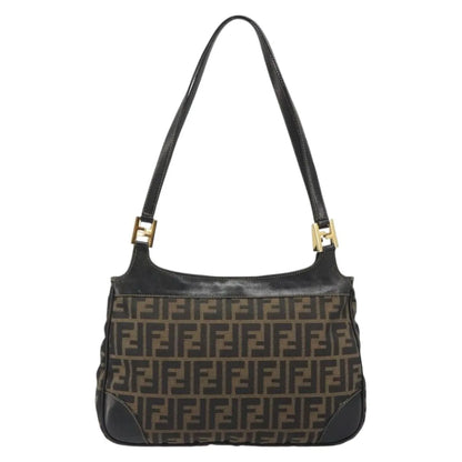 Fendi Chef Hobo Zucca Canvas, Brown, Canvas, Shoulder Bag