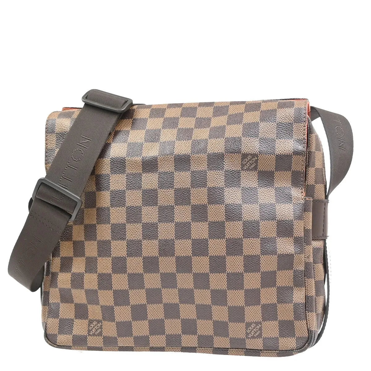 Louis Vuitton Naviglio Damier Ebene, Brown, Canvas, Shoulder Bag