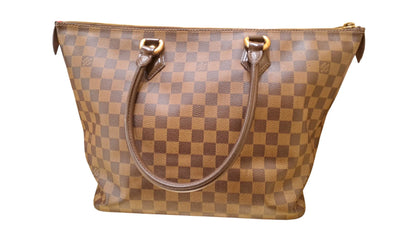 Louis Vuitton Saleya Damier, Brown, Leather, Tote Bag