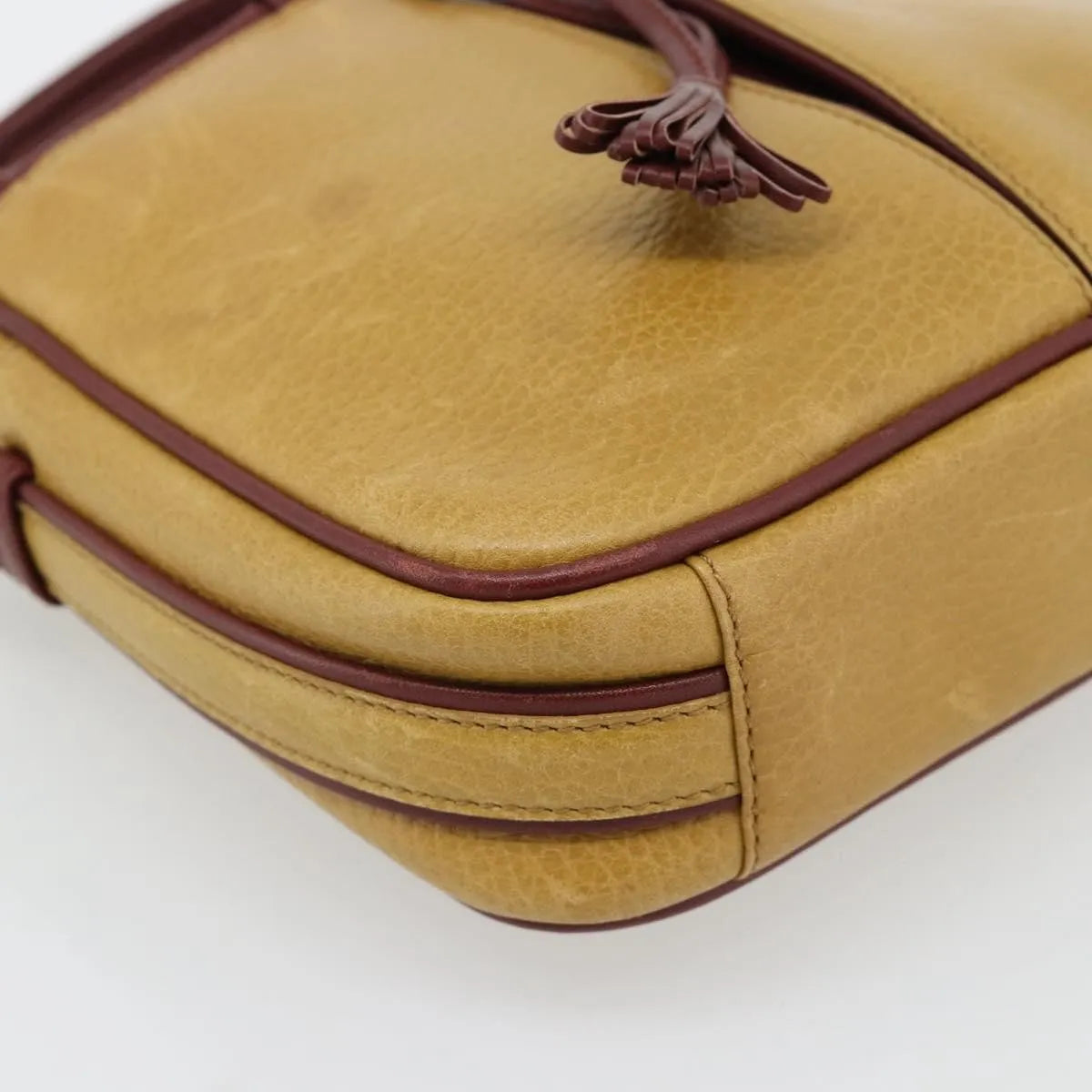 cartier Tasseled Must de Cartier Leather, Yellow, Leather, Shoulder Bag