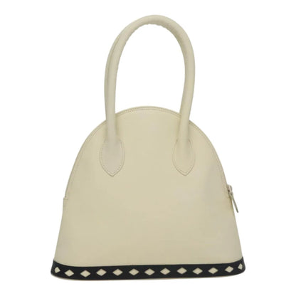 Saint Laurent Vintage Leather, White, Leather, Handbag