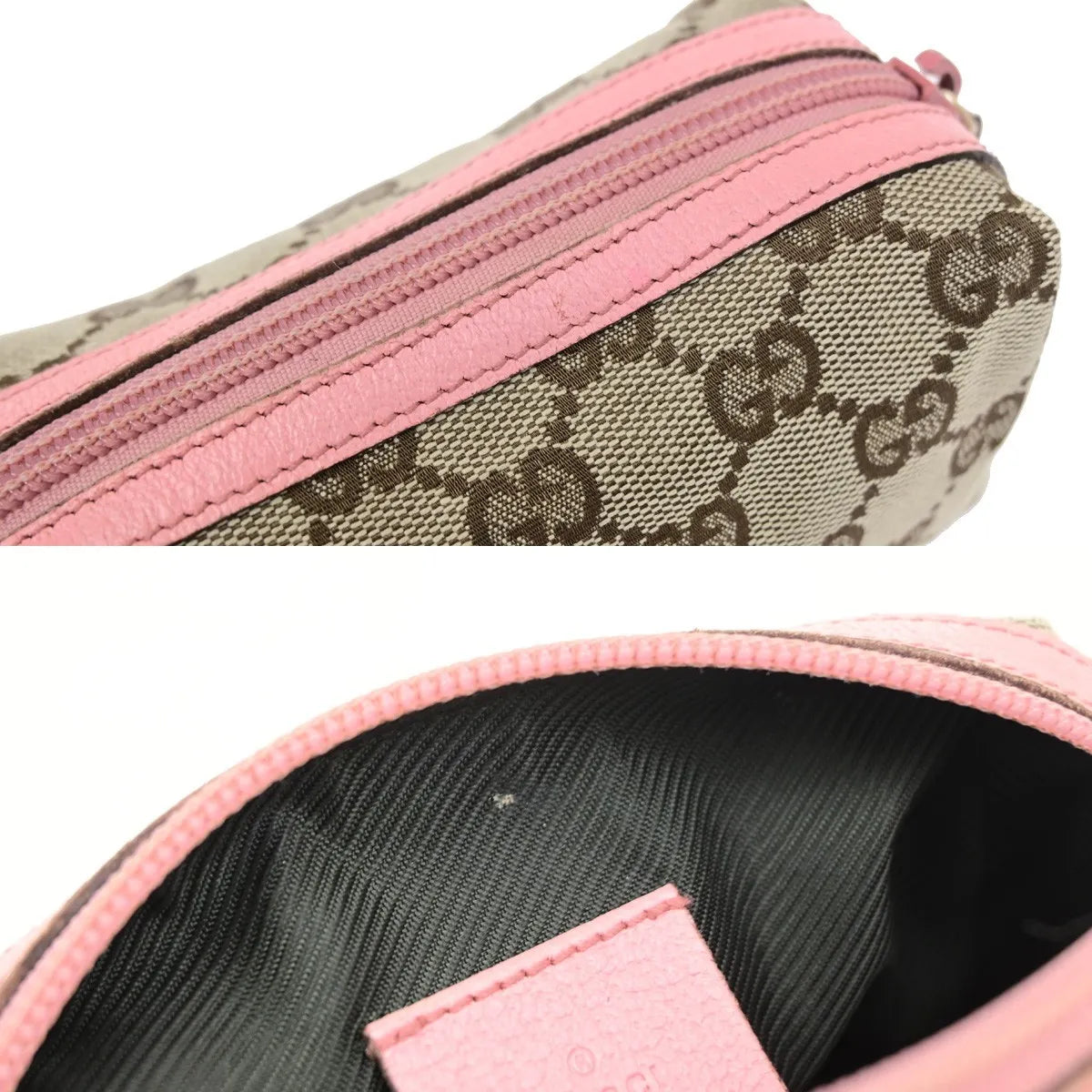 Gucci Cosmetic Case GG Canvas, Brown, Canvas, Clutch