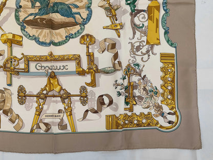 Hermes Carré 90 Silk multicolor, Multicolour, Silk, Scarf