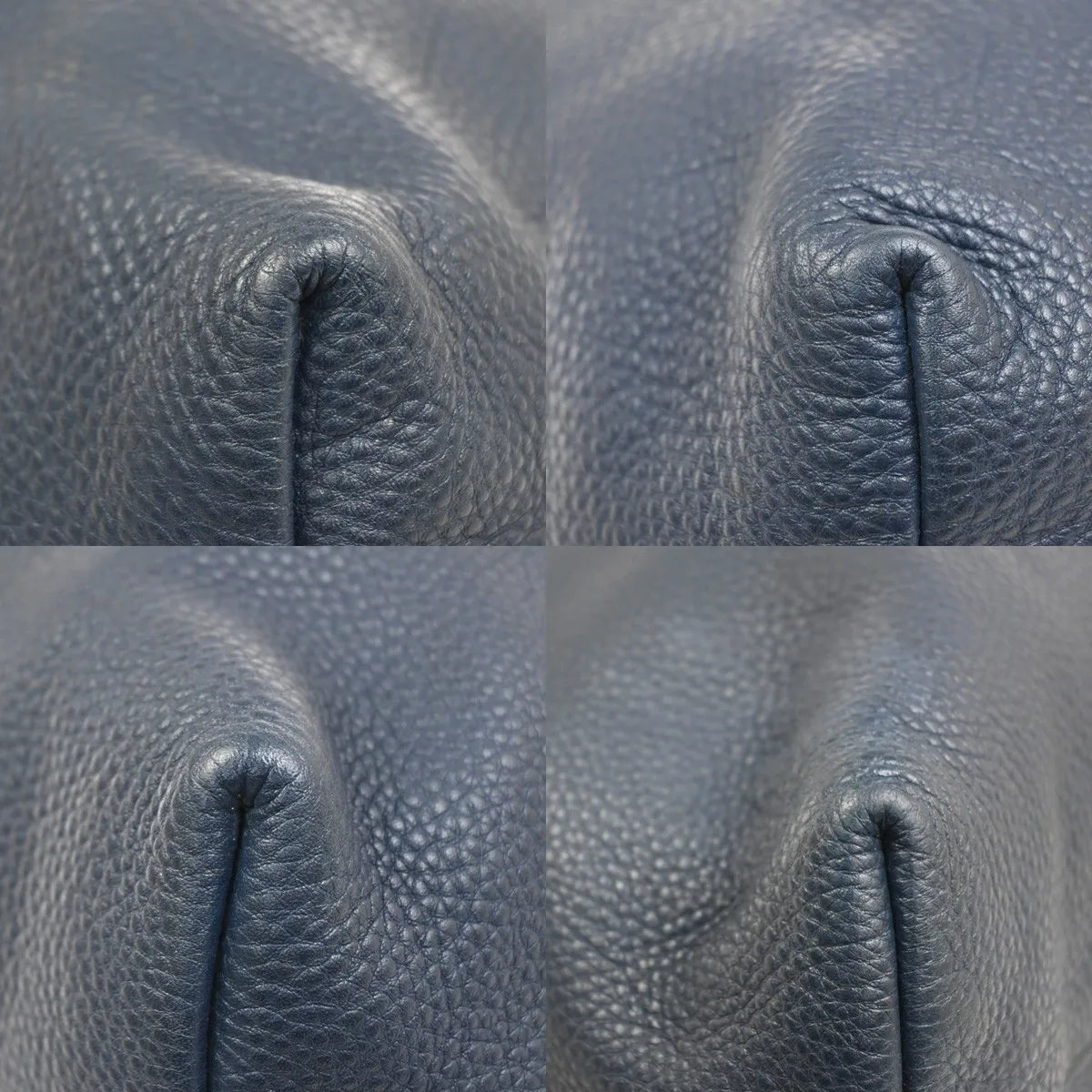 Prada Shopping Tote Vitello Daino, Navy, Leather, Tote Bag