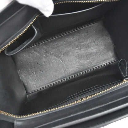 Celine Tricolor Luggage Leather, Multicolour, Leather, Tote Bag