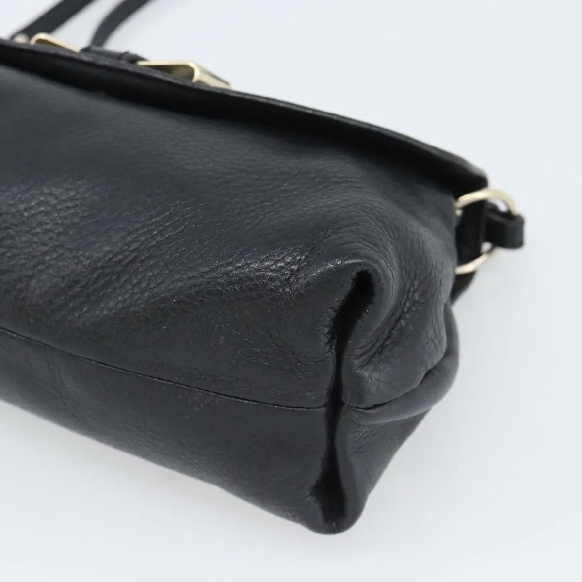Chloe Lily Leather, Black, Leather, Shoulder Bag