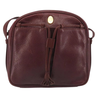 Cartier Tasseled Must de Cartier Leather, Burgundy, Leather, Shoulder Bag
