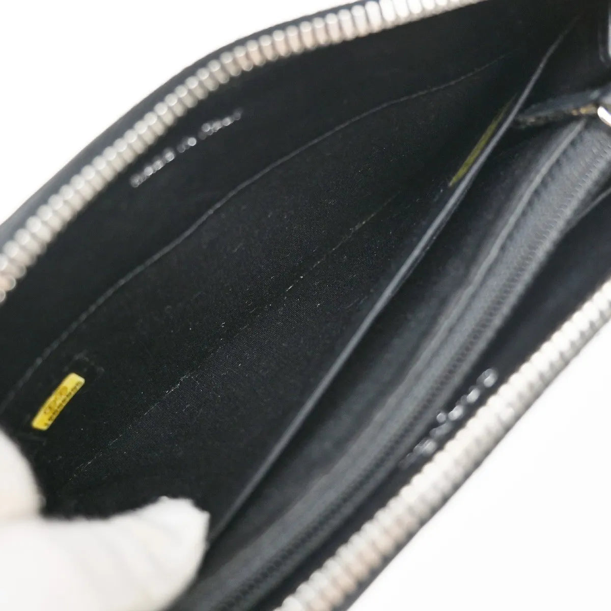 Chanel CC Charm Zip Around Quilted Lambskin, Black, Leather, Wallet
